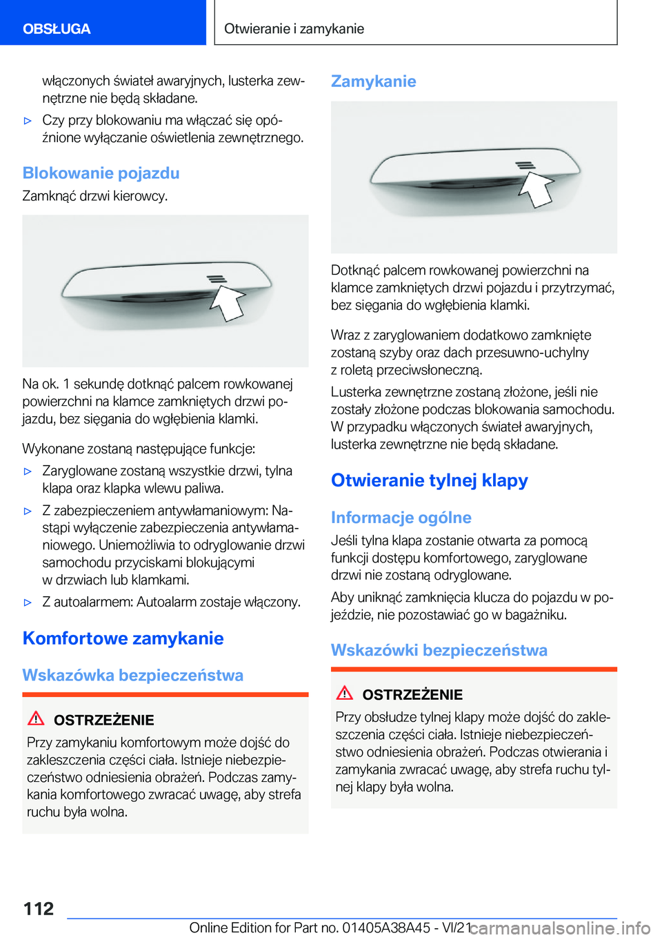 BMW 4 SERIES GRAN COUPE 2022  Instrukcja obsługi (in Polish) �w�ł�