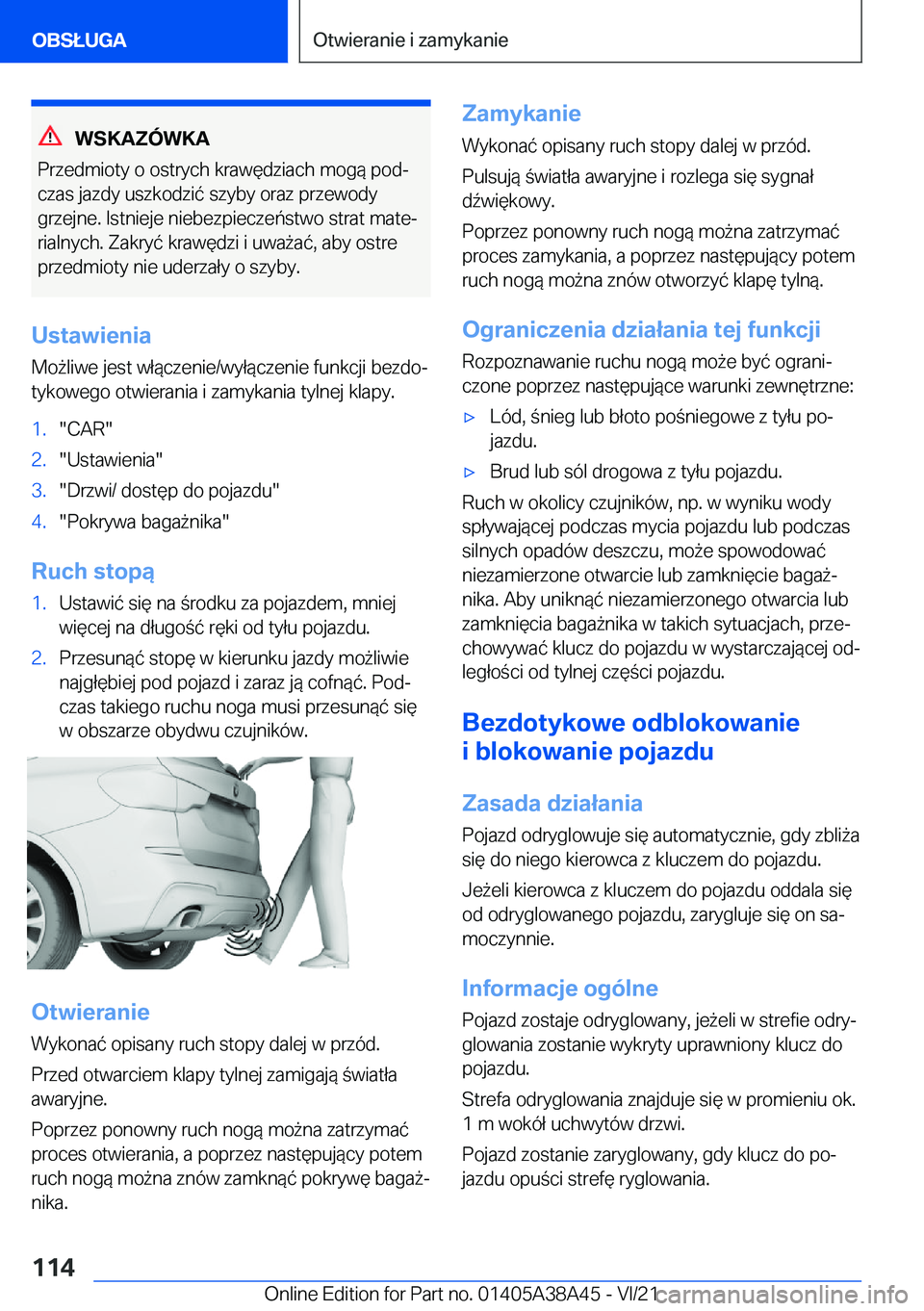 BMW 4 SERIES GRAN COUPE 2022  Instrukcja obsługi (in Polish) �W�S�K�A�Z�