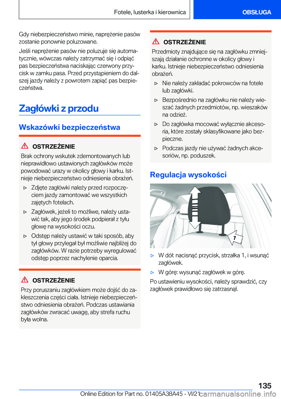 BMW 4 SERIES GRAN COUPE 2022  Instrukcja obsługi (in Polish) �G�d�y��n�i�e�b�e�z�p�i�e�c�z�e�