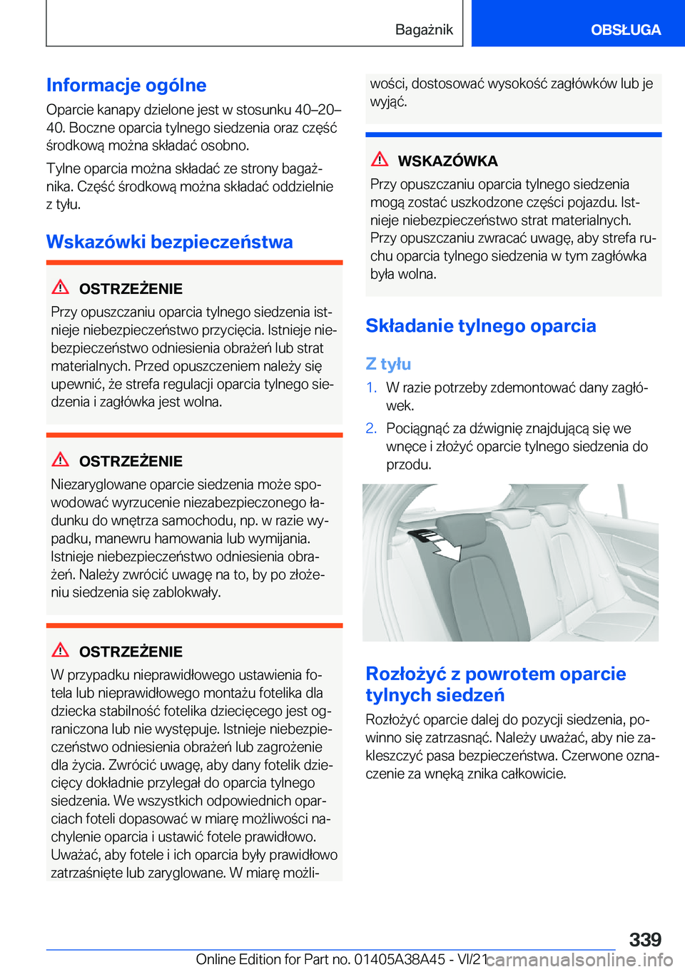 BMW 4 SERIES GRAN COUPE 2022  Instrukcja obsługi (in Polish) �I�n�f�o�r�m�a�c�j�e��o�g�