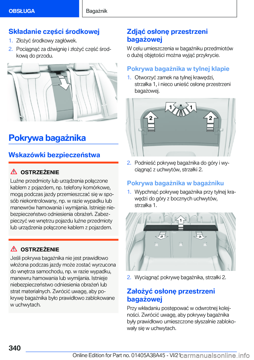 BMW 4 SERIES GRAN COUPE 2022  Instrukcja obsługi (in Polish) �S�k�ł�a�d�a�n�i�e��c�z�