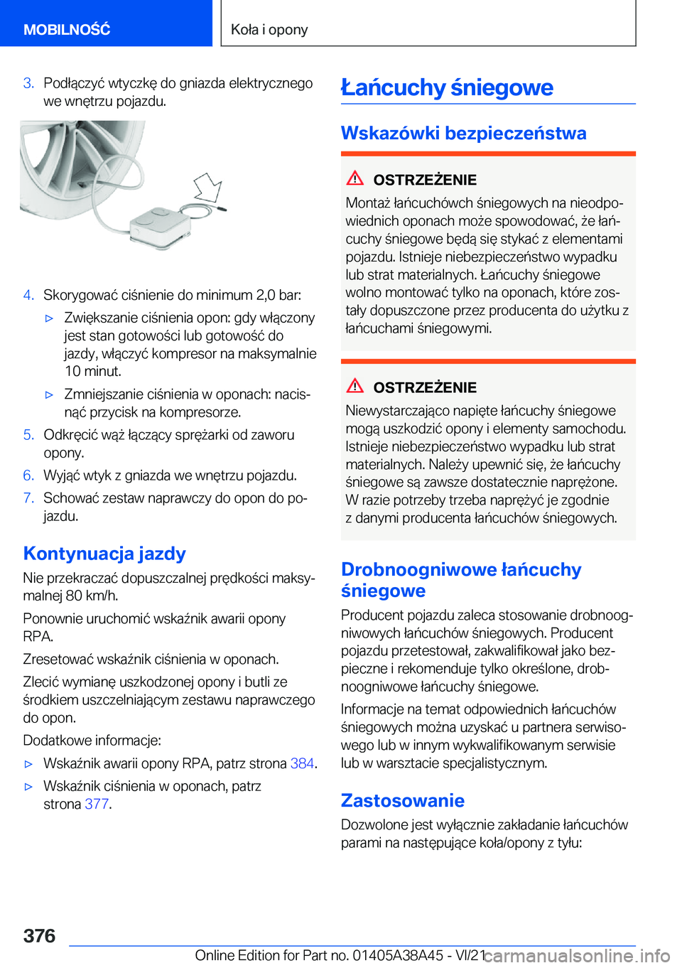 BMW 4 SERIES GRAN COUPE 2022  Instrukcja obsługi (in Polish) �3�.�P�o�d�ł�