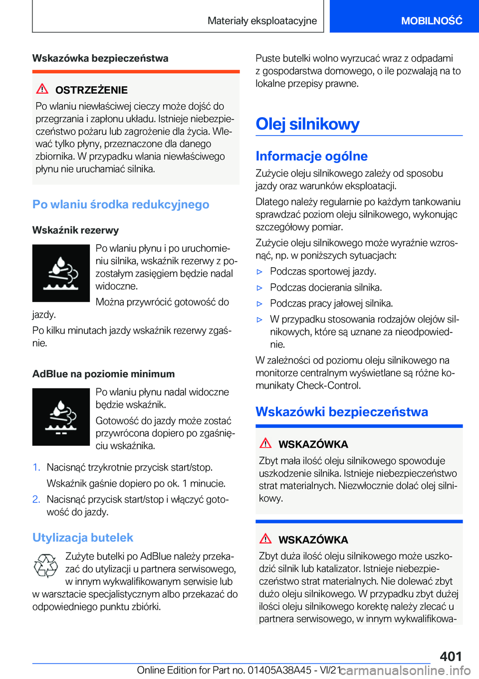 BMW 4 SERIES GRAN COUPE 2022  Instrukcja obsługi (in Polish) �W�s�k�a�z�