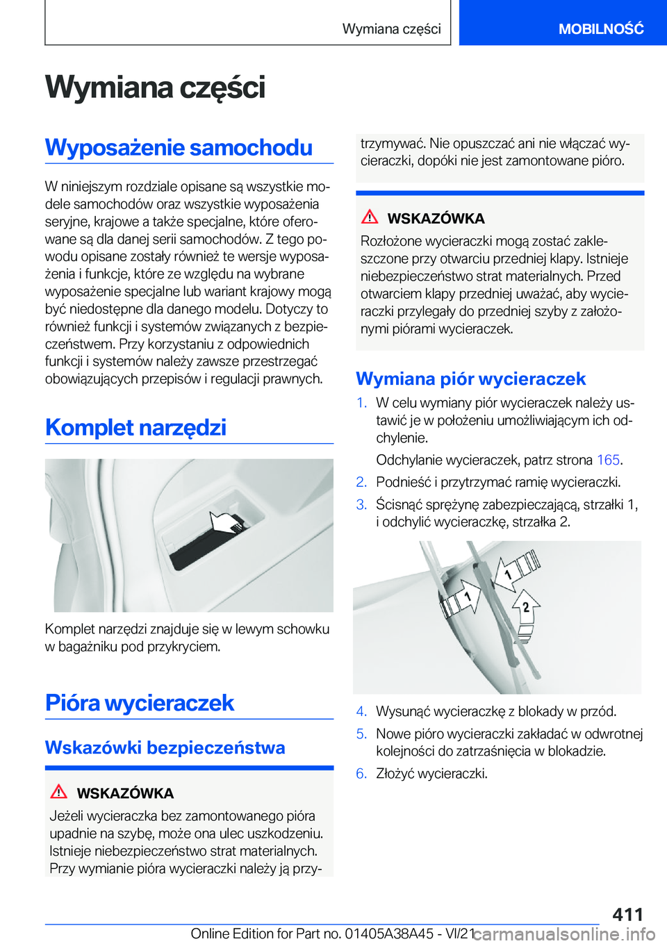 BMW 4 SERIES GRAN COUPE 2022  Instrukcja obsługi (in Polish) �W�y�m�i�a�n�a��c�z�