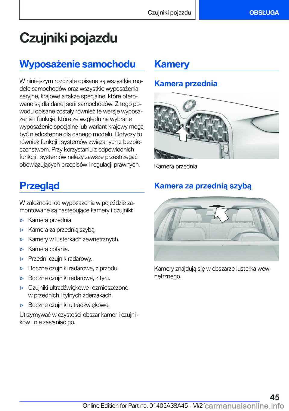 BMW 4 SERIES GRAN COUPE 2022  Instrukcja obsługi (in Polish) �C�z�u�j�n�i�k�i��p�o�j�a�z�d�u�W�y�p�o�s�a9�e�n�i�e��s�a�m�o�c�h�o�d�u
�W��n�i�n�i�e�j�s�z�y�m��r�o�z�d�z�i�a�l�e��o�p�i�s�a�n�e��s�