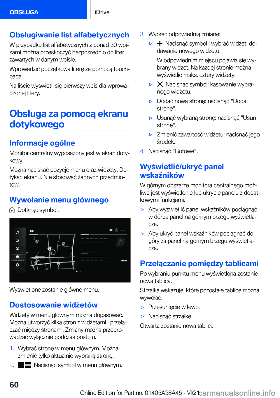 BMW 4 SERIES GRAN COUPE 2022  Instrukcja obsługi (in Polish) �O�b�s�ł�u�g�i�w�a�n�i�e��l�i�s�t��a�l�f�a�b�e�t�y�c�z�n�y�c�h�W��p�r�z�y�p�a�d�k�u��l�i�s�t��a�l�f�a�b�e�t�y�c�z�n�y�c�h��z��p�o�n�a�d��3�0��w�p�ij�s�a�m�i��m�o9�n�a��p�r�z�e�s�k�o�c�z�