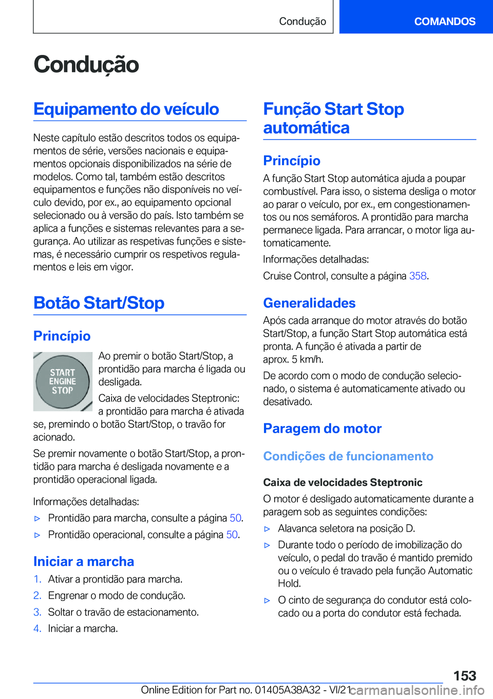 BMW 4 SERIES GRAN COUPE 2022  Manual do condutor (in Portuguese) �C�o�n�d�u�