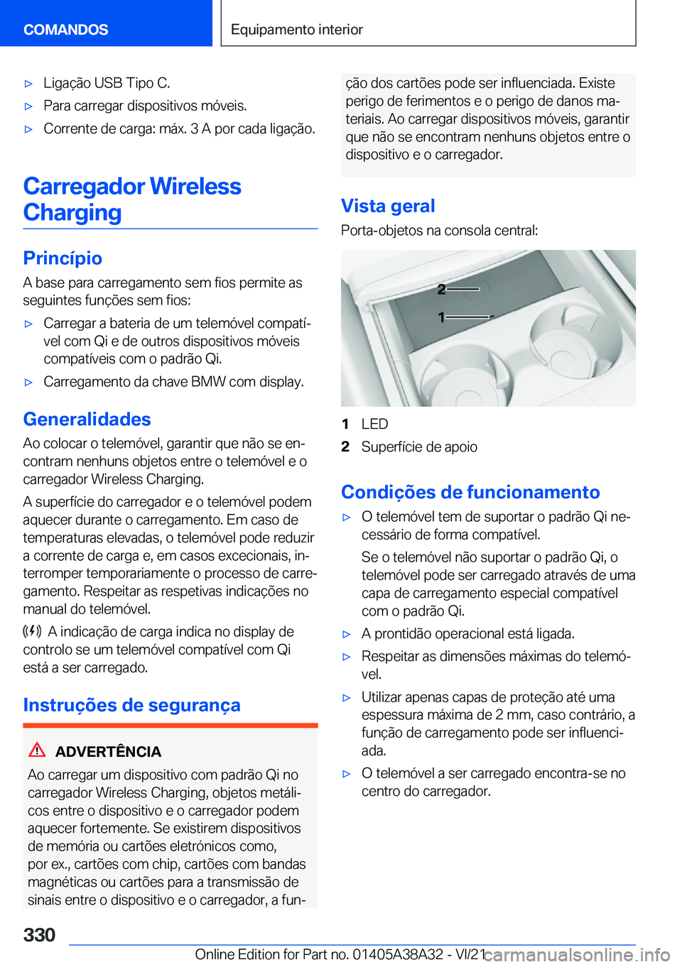 BMW 4 SERIES GRAN COUPE 2022  Manual do condutor (in Portuguese) x�L�i�g�a�