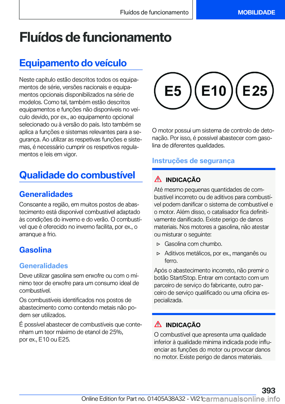 BMW 4 SERIES GRAN COUPE 2022  Manual do condutor (in Portuguese) �F�l�u�
