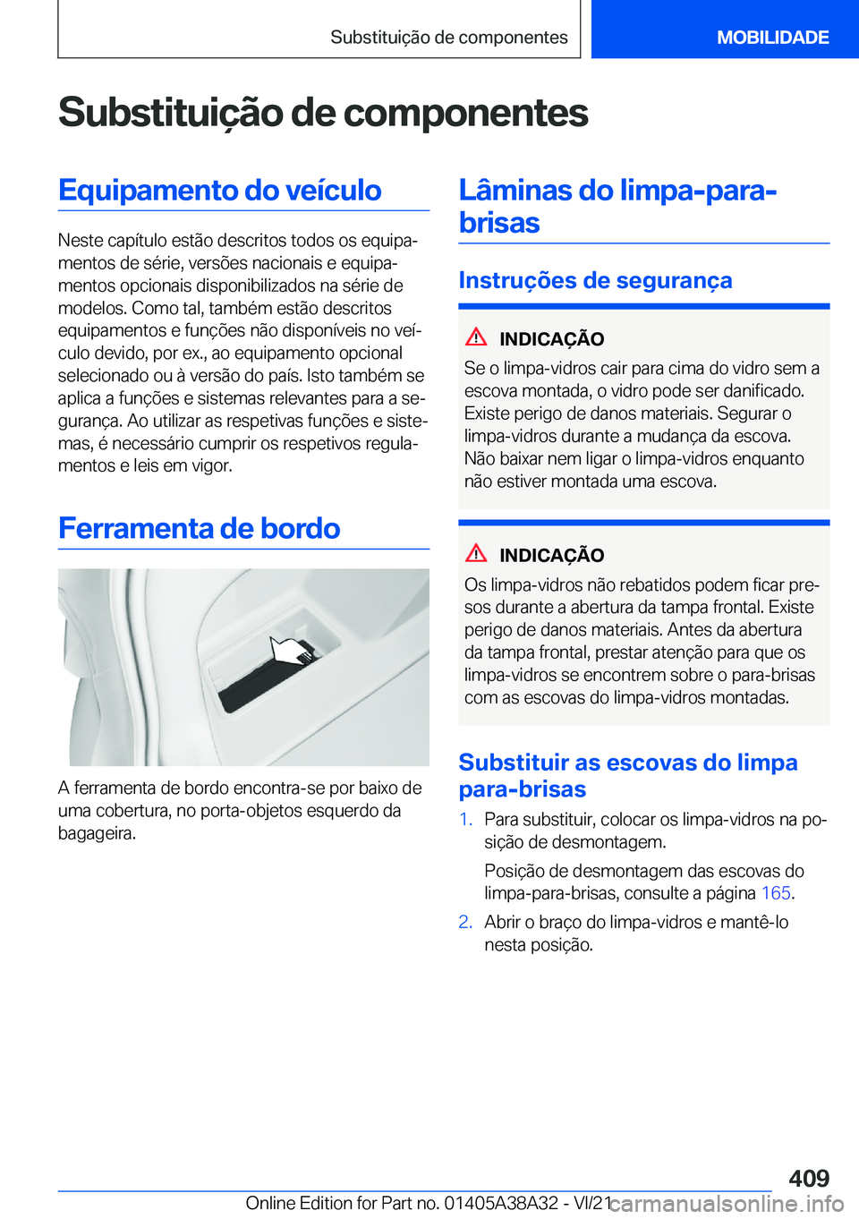 BMW 4 SERIES GRAN COUPE 2022  Manual do condutor (in Portuguese) �S�u�b�s�t�i�t�u�i�