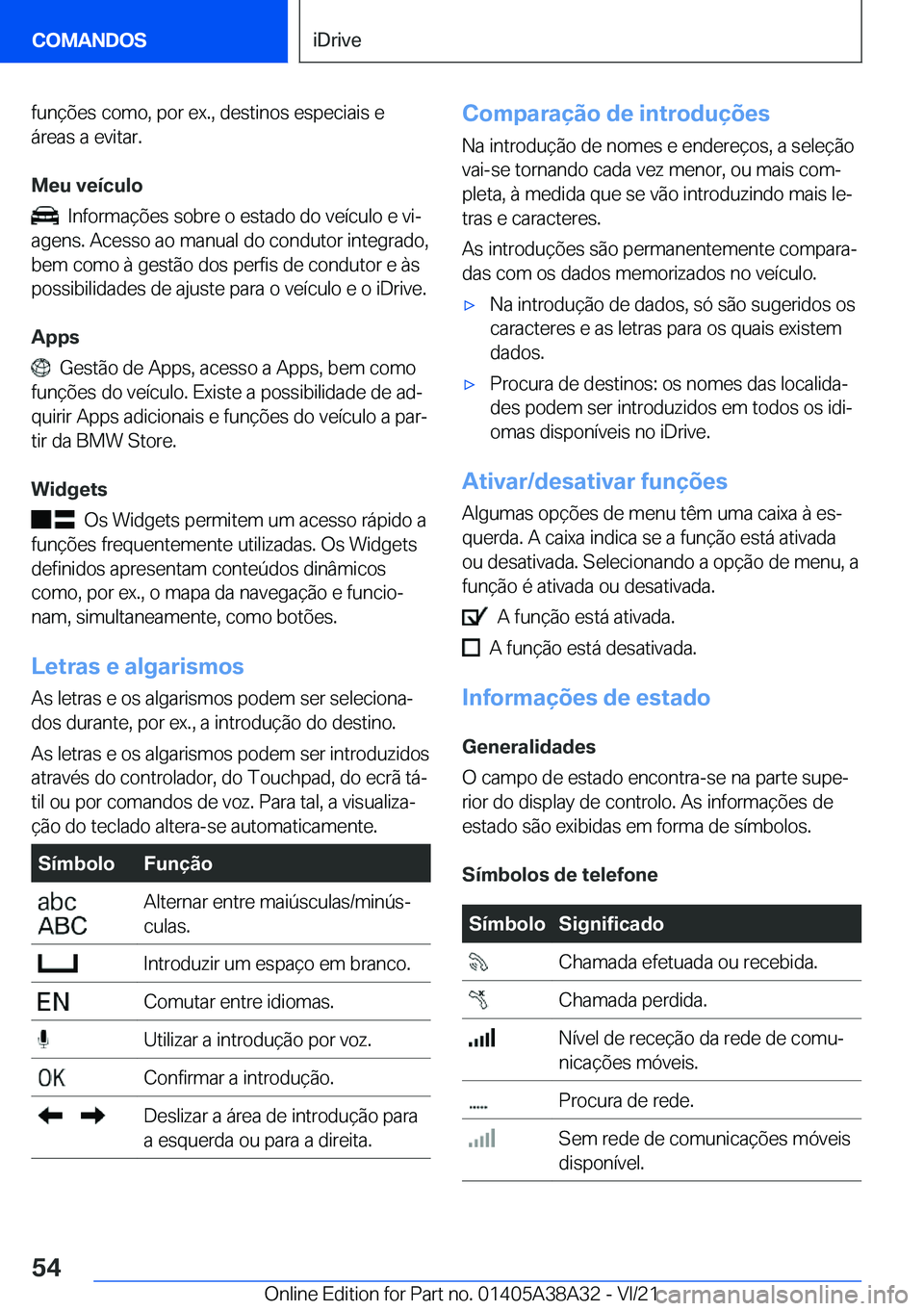 BMW 4 SERIES GRAN COUPE 2022  Manual do condutor (in Portuguese) �f�u�n�