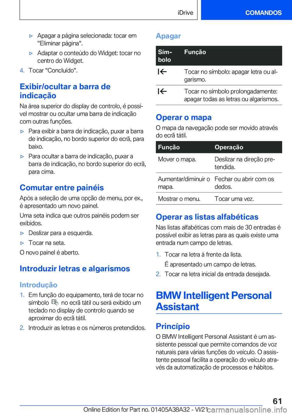 BMW 4 SERIES GRAN COUPE 2022  Manual do condutor (in Portuguese) x�A�p�a�g�a�r��a��p�á�g�i�n�a��s�e�l�e�c�i�o�n�a�d�a�:��t�o�c�a�r��e�m
��E�l�i�m�i�n�a�r��p�á�g�i�n�a��.x�A�d�a�p�t�a�r��o��c�o�n�t�e�