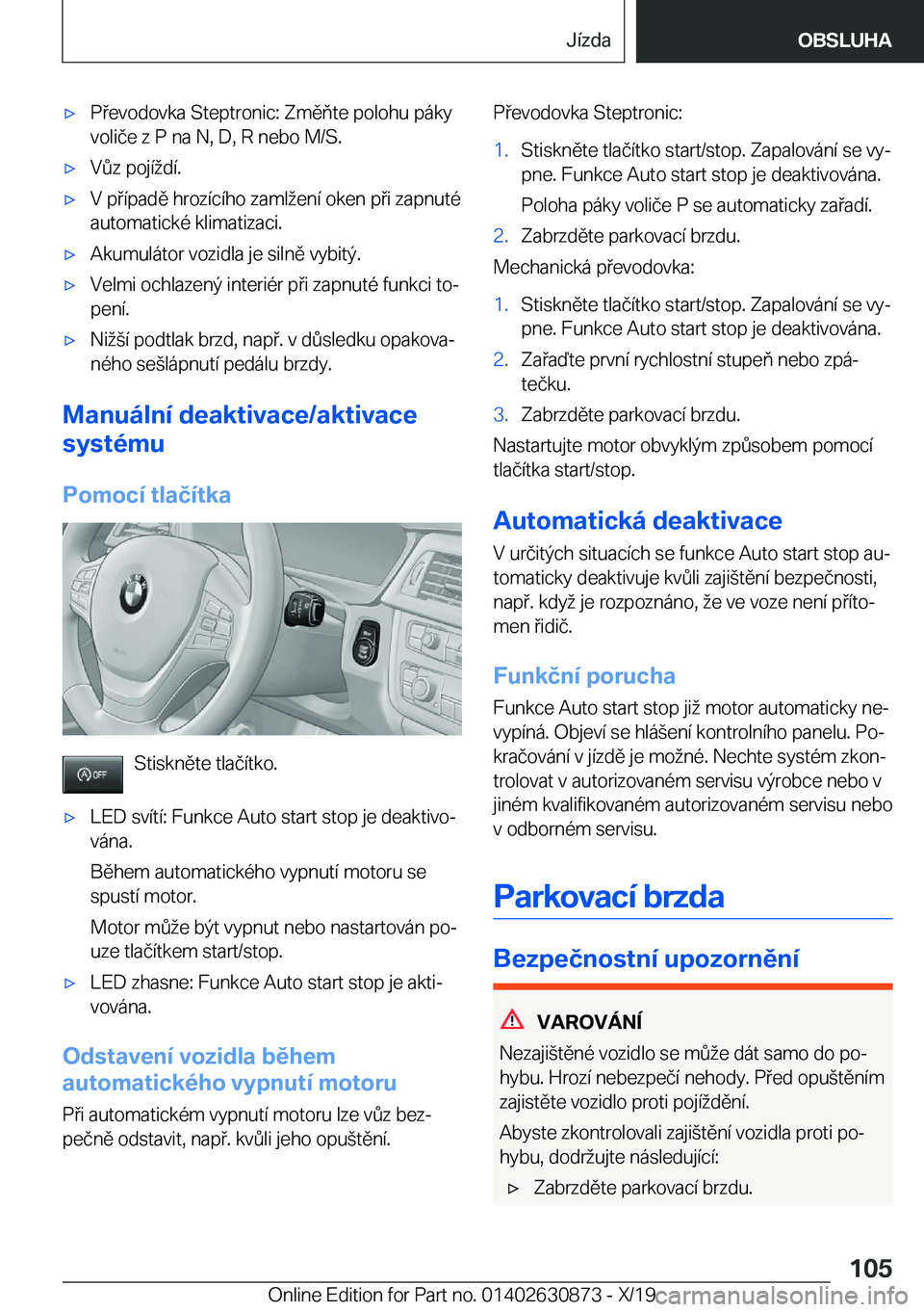 BMW 4 SERIES GRAN COUPE 2020  Návod na použití (in Czech) x�P�e�v�o�d�o�v�k�a��S�t�e�p�t�r�o�n�i�c�:��Z�m�