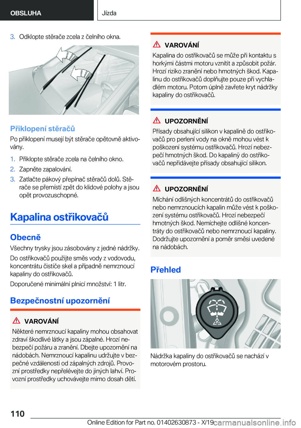 BMW 4 SERIES GRAN COUPE 2020  Návod na použití (in Czech) �3�.�O�d�k�l�o�p�t�e��s�t�