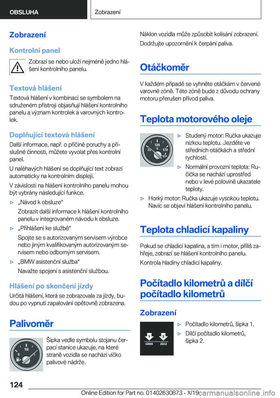 BMW 4 SERIES GRAN COUPE 2020  Návod na použití (in Czech) �Z�o�b�r�a�z�e�n�