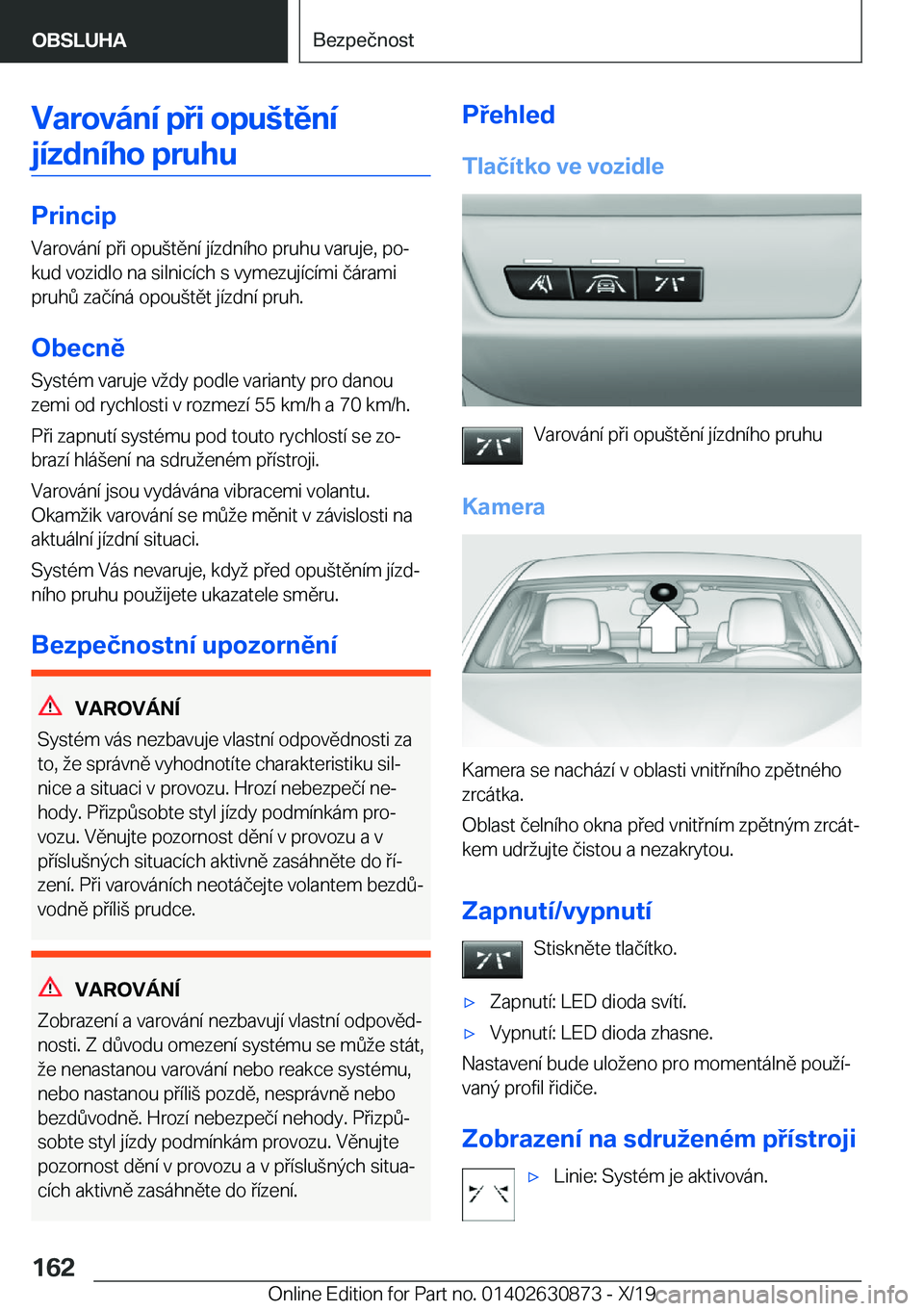 BMW 4 SERIES GRAN COUPE 2020  Návod na použití (in Czech) �V�a�r�o�v�