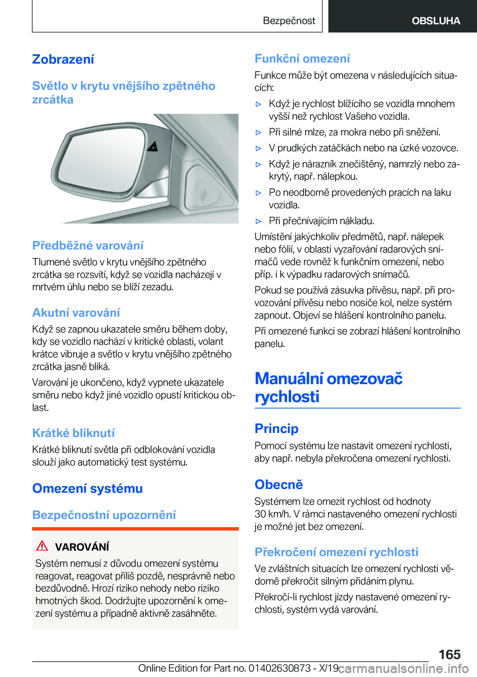 BMW 4 SERIES GRAN COUPE 2020  Návod na použití (in Czech) �Z�o�b�r�a�z�e�n�