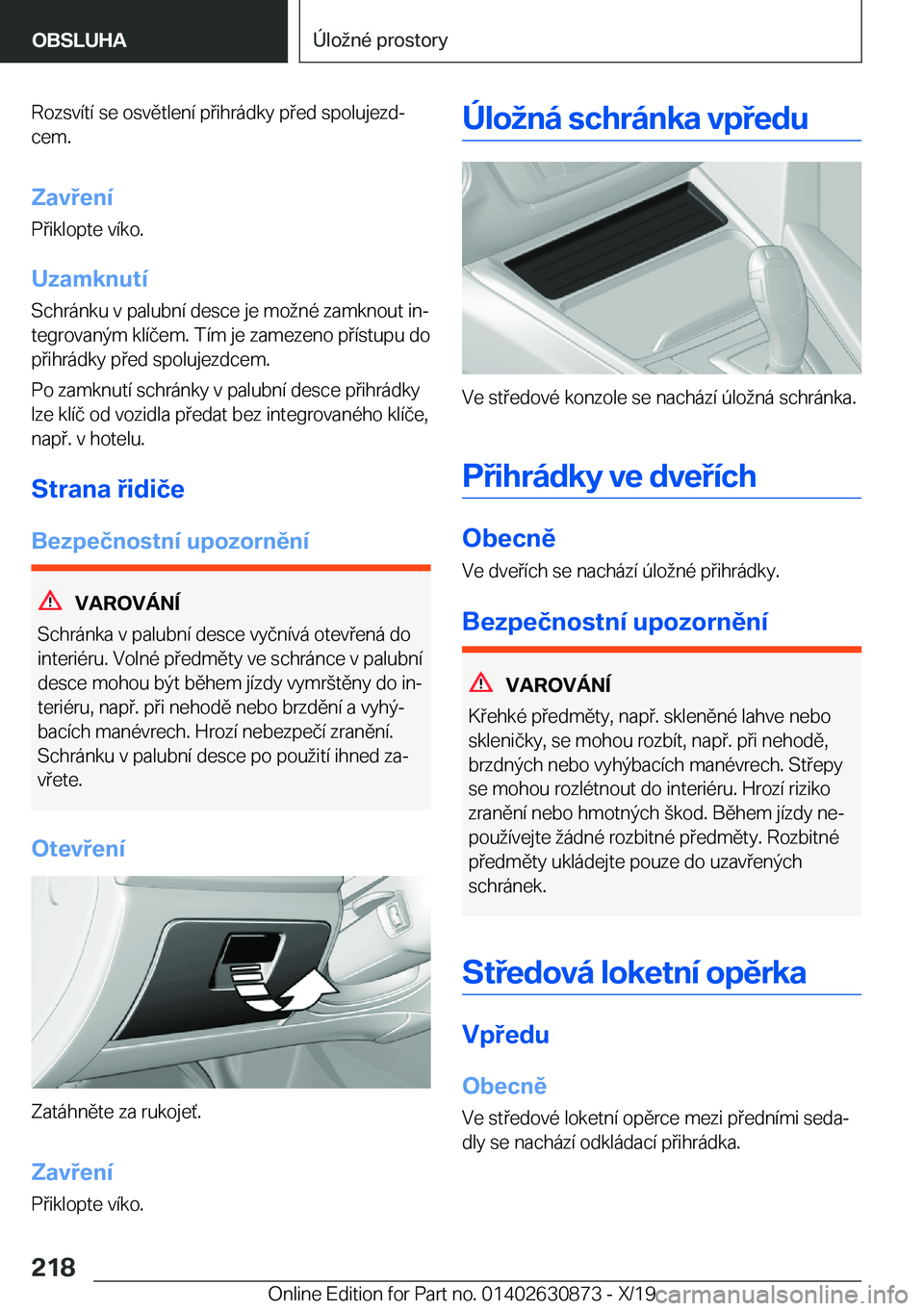 BMW 4 SERIES GRAN COUPE 2020  Návod na použití (in Czech) �R�o�z�s�v�