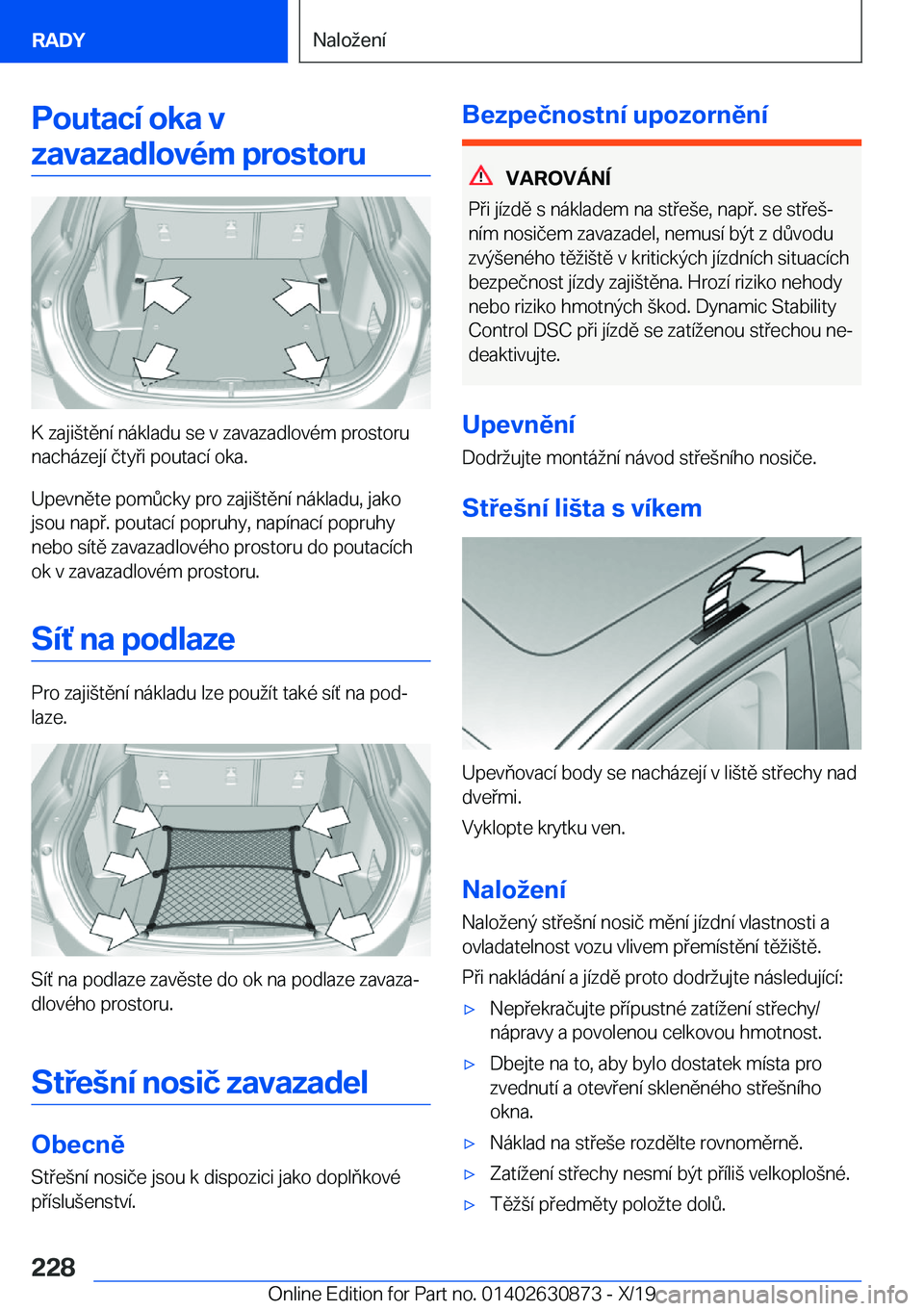 BMW 4 SERIES GRAN COUPE 2020  Návod na použití (in Czech) �P�o�u�t�a�c�