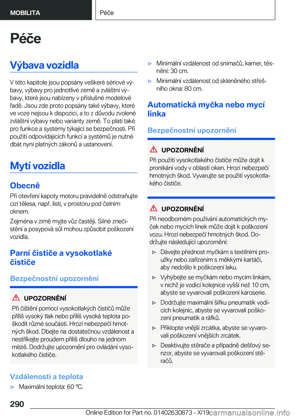BMW 4 SERIES GRAN COUPE 2020  Návod na použití (in Czech) �P�