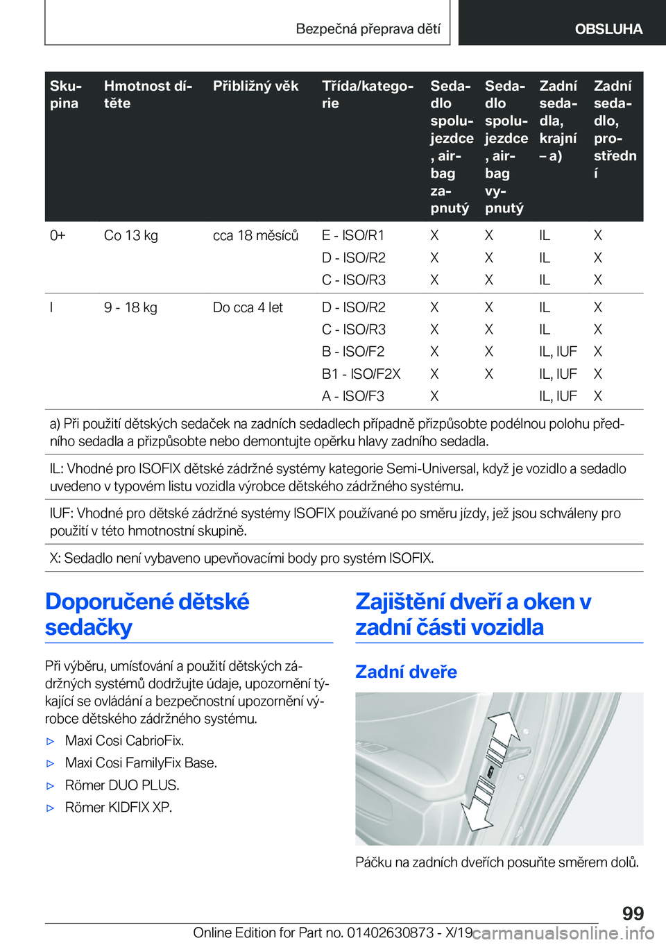 BMW 4 SERIES GRAN COUPE 2020  Návod na použití (in Czech) �S�k�uj
�p�i�n�a�H�m�o�t�n�o�s�t��d�
