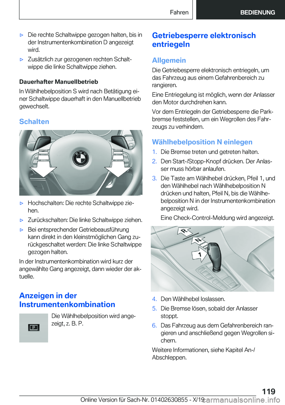 BMW 4 SERIES GRAN COUPE 2020  Betriebsanleitungen (in German) x�D�i�e��r�e�c�h�t�e��S�c�h�a�l�t�w�i�p�p�e��g�e�z�o�g�e�n��h�a�l�t�e�n�,��b�i�s��i�n
�d�e�r��I�n�s�t�r�u�m�e�n�t�e�n�k�o�m�b�i�n�a�t�i�o�n��D��a�n�g�e�z�e�i�g�t �w�i�r�d�.x�Z�u�s�
