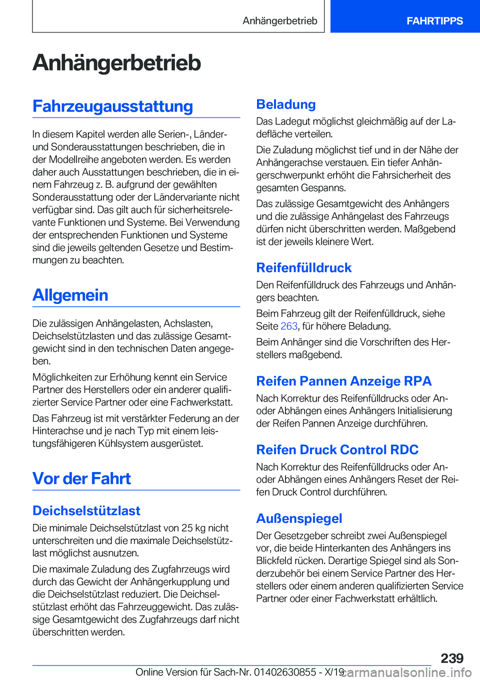 BMW 4 SERIES GRAN COUPE 2020  Betriebsanleitungen (in German) �A�n�h�