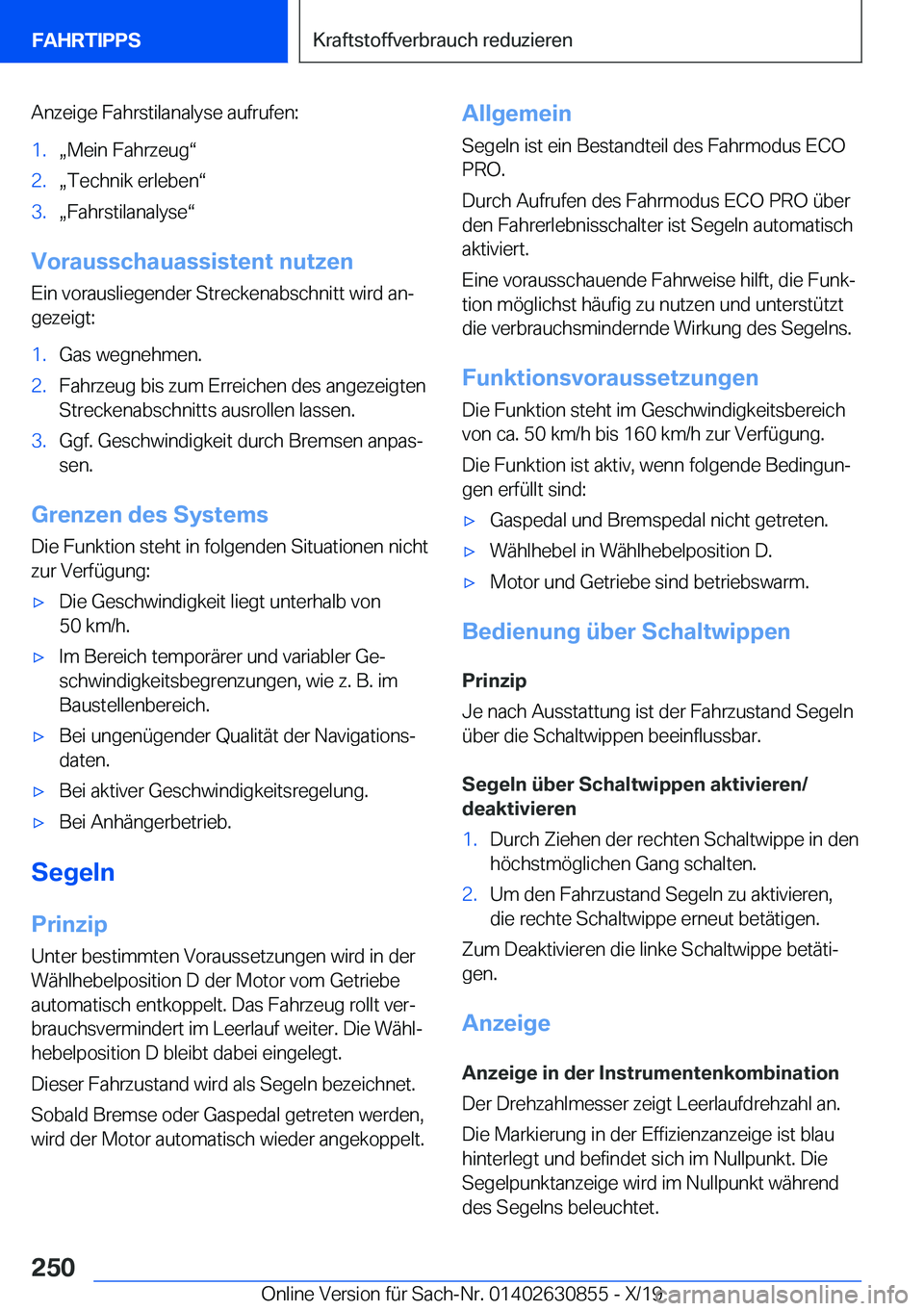 BMW 4 SERIES GRAN COUPE 2020  Betriebsanleitungen (in German) �A�n�z�e�i�g�e��F�a�h�r�s�t�i�l�a�n�a�l�y�s�e��a�u�f�r�u�f�e�n�:�1�.x�M�e�i�n��F�a�h�r�z�e�u�gv�2�.x�T�e�c�h�n�i�k��e�r�l�e�b�e�nv�3�.x�F�a�h�r�s�t�i�l�a�n�a�l�y�s�ev
�V�o�r�a�u�s�s�c�h�a�u�