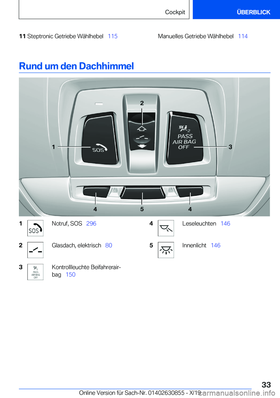 BMW 4 SERIES GRAN COUPE 2020  Betriebsanleitungen (in German) �1�1�S�t�e�p�t�r�o�n�i�c��G�e�t�r�i�e�b�e��W�