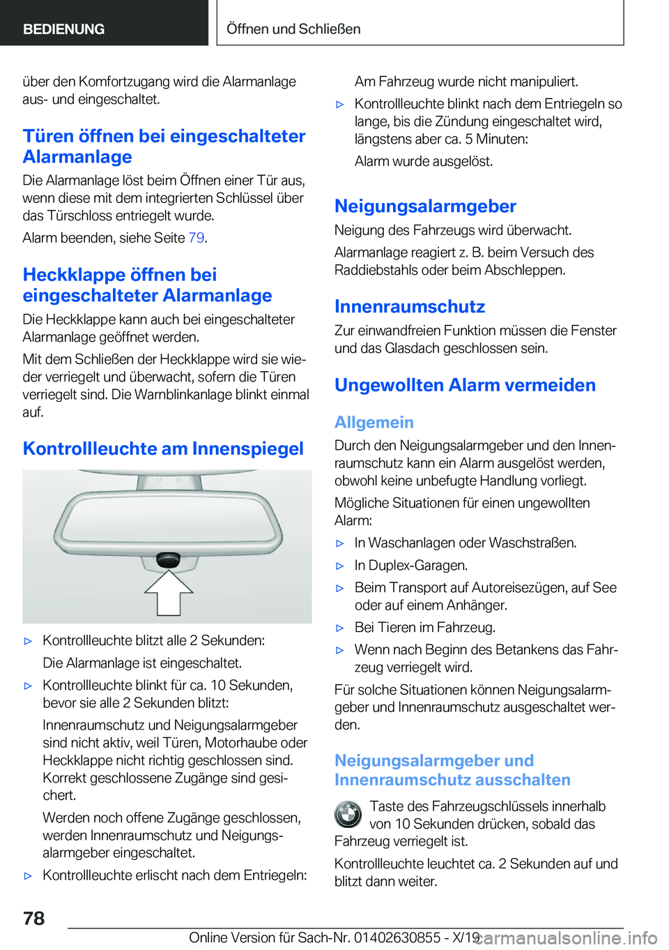 BMW 4 SERIES GRAN COUPE 2020  Betriebsanleitungen (in German) �