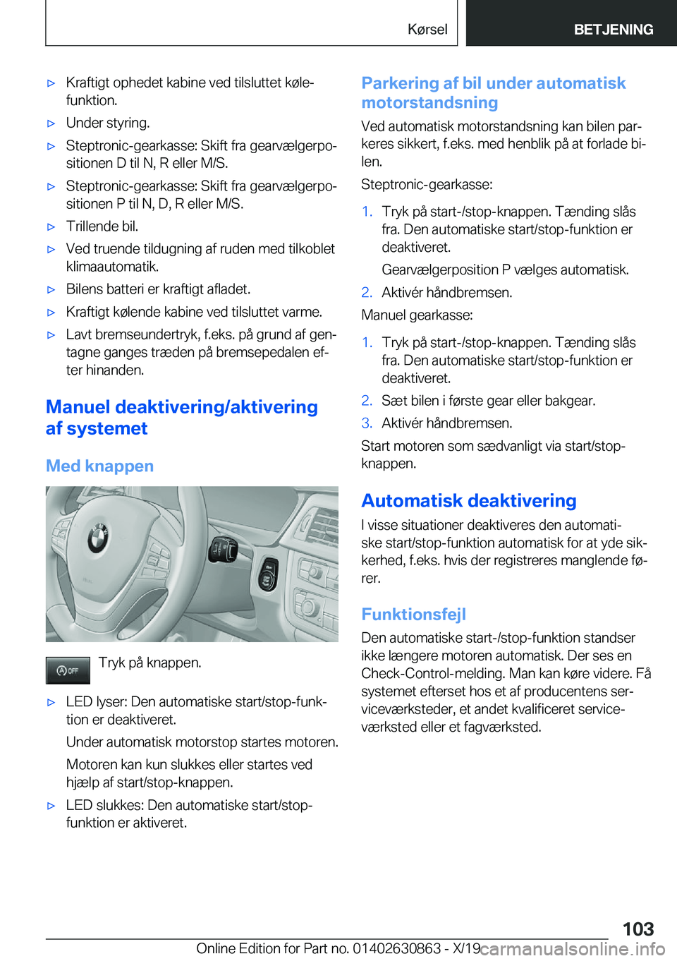 BMW 4 SERIES GRAN COUPE 2020  InstruktionsbØger (in Danish) 'x�K�r�a�f�t�i�g�t��o�p�h�e�d�e�t��k�a�b�i�n�e��v�e�d��t�i�l�s�l�u�t�t�e�t��k�