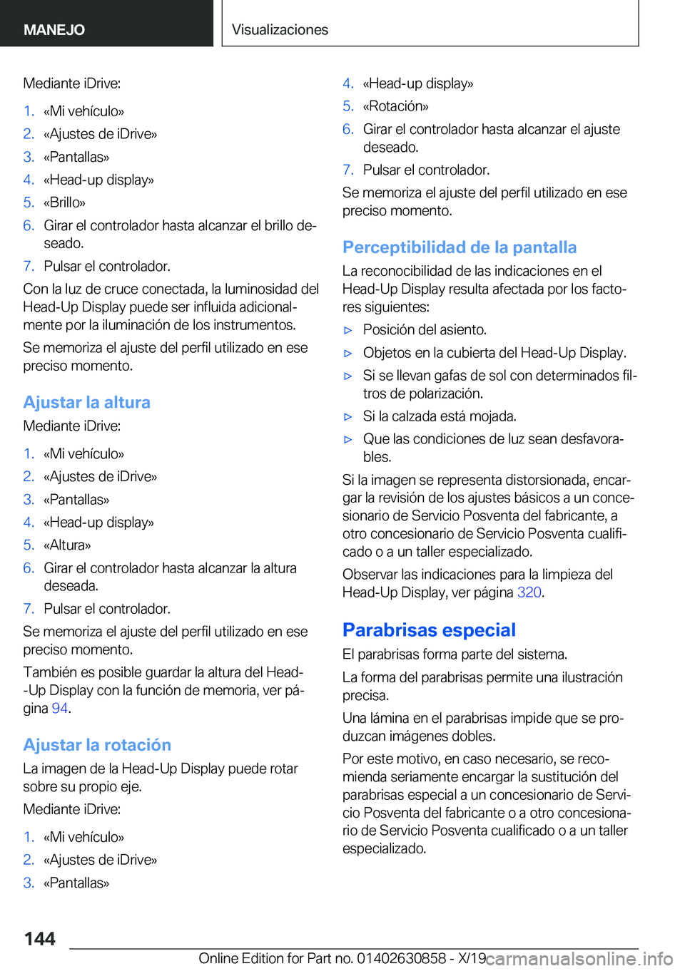 BMW 4 SERIES GRAN COUPE 2020  Manuales de Empleo (in Spanish) �M�e�d�i�a�n�t�e��i�D�r�i�v�e�:�1�.�«�M�i��v�e�h�