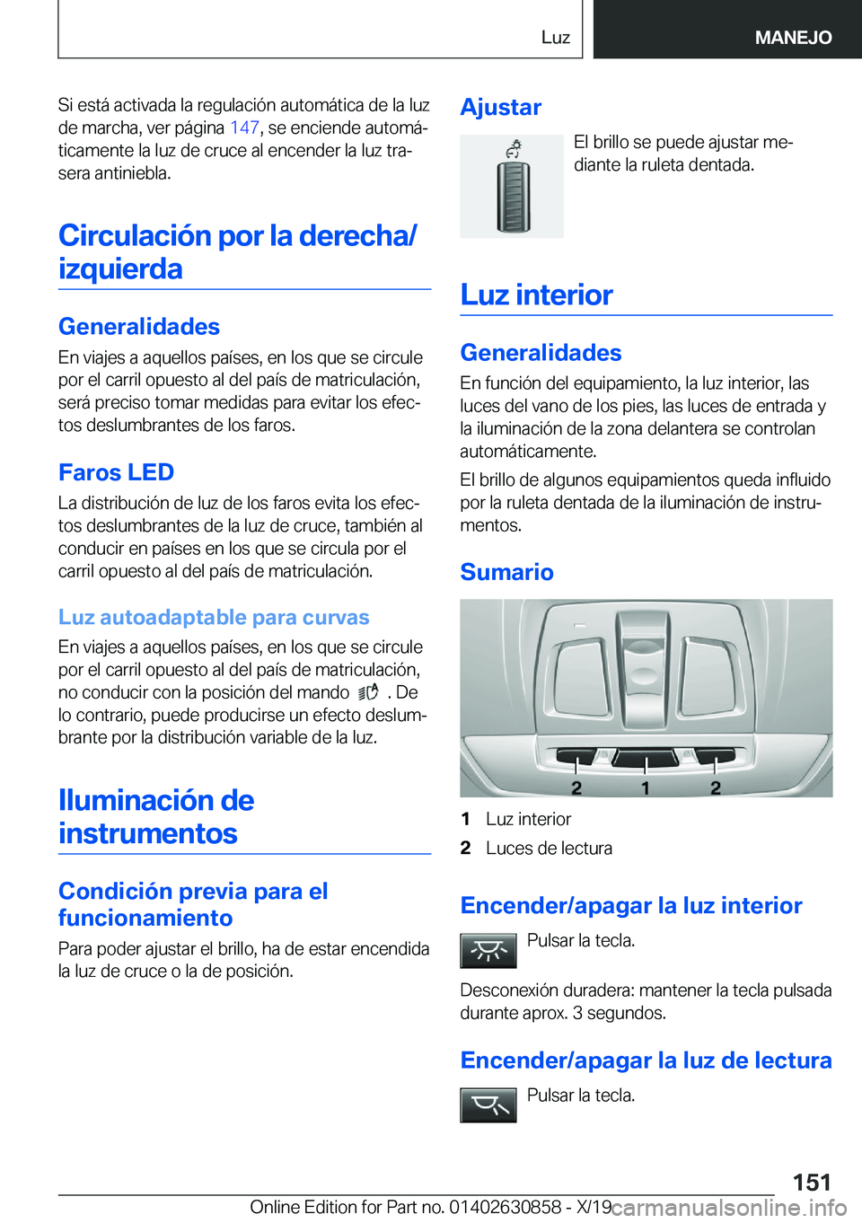 BMW 4 SERIES GRAN COUPE 2020  Manuales de Empleo (in Spanish) �S�i��e�s�t�
