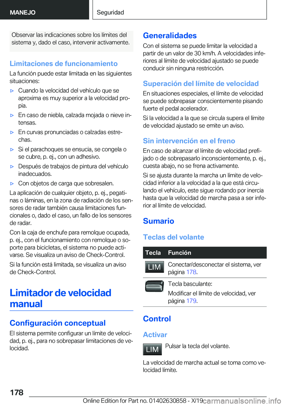 BMW 4 SERIES GRAN COUPE 2020  Manuales de Empleo (in Spanish) �O�b�s�e�r�v�a�r��l�a�s��i�n�d�i�c�a�c�i�o�n�e�s��s�o�b�r�e��l�o�s��l�