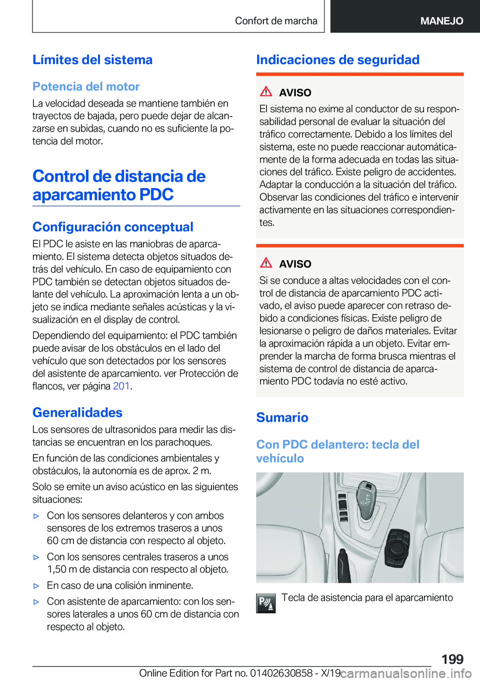 BMW 4 SERIES GRAN COUPE 2020  Manuales de Empleo (in Spanish) �L�