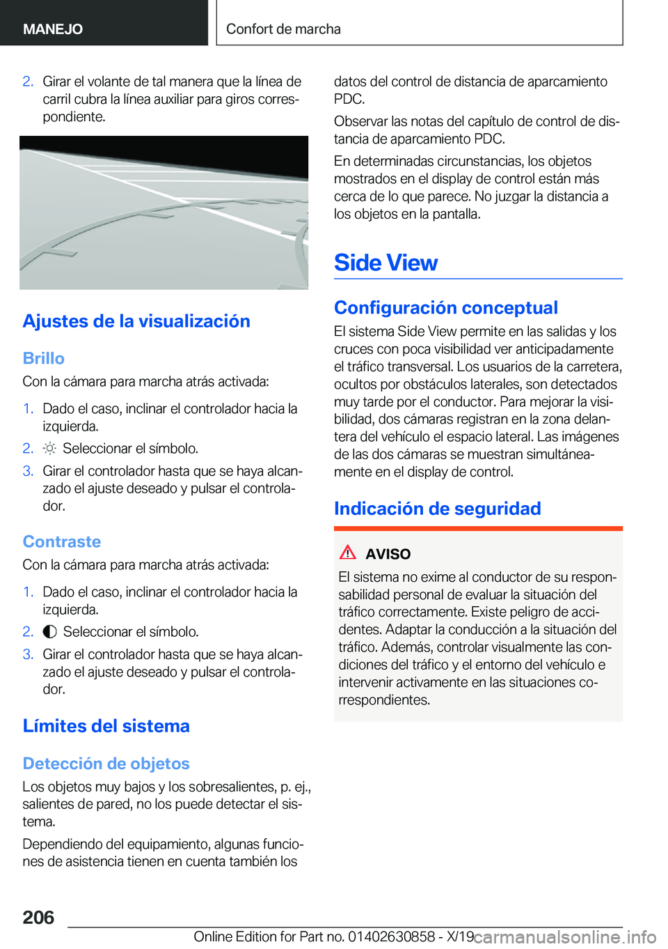 BMW 4 SERIES GRAN COUPE 2020  Manuales de Empleo (in Spanish) �2�.�G�i�r�a�r��e�l��v�o�l�a�n�t�e��d�e��t�a�l��m�a�n�e�r�a��q�u�e��l�a��l�