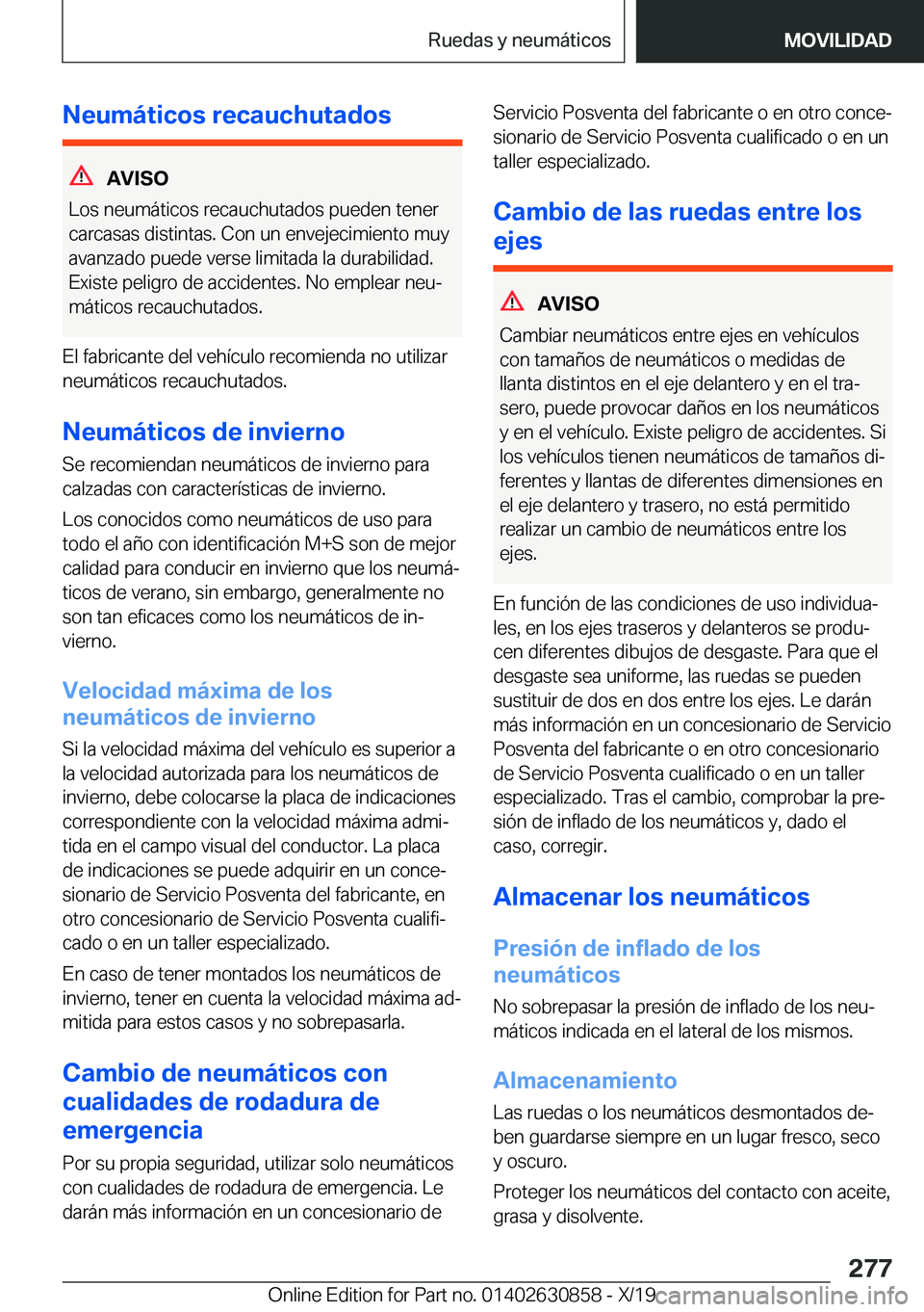 BMW 4 SERIES GRAN COUPE 2020  Manuales de Empleo (in Spanish) �N�e�u�m�