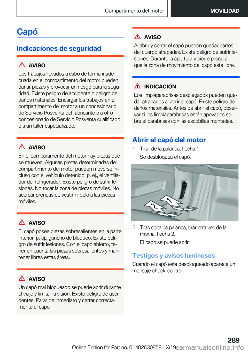 BMW 4 SERIES GRAN COUPE 2020  Manuales de Empleo (in Spanish) �C�a�p�