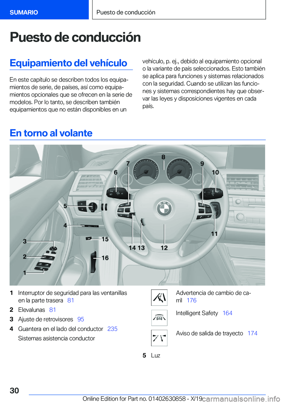 BMW 4 SERIES GRAN COUPE 2020  Manuales de Empleo (in Spanish) �P�u�e�s�t�o��d�e��c�o�n�d�u�c�c�i�