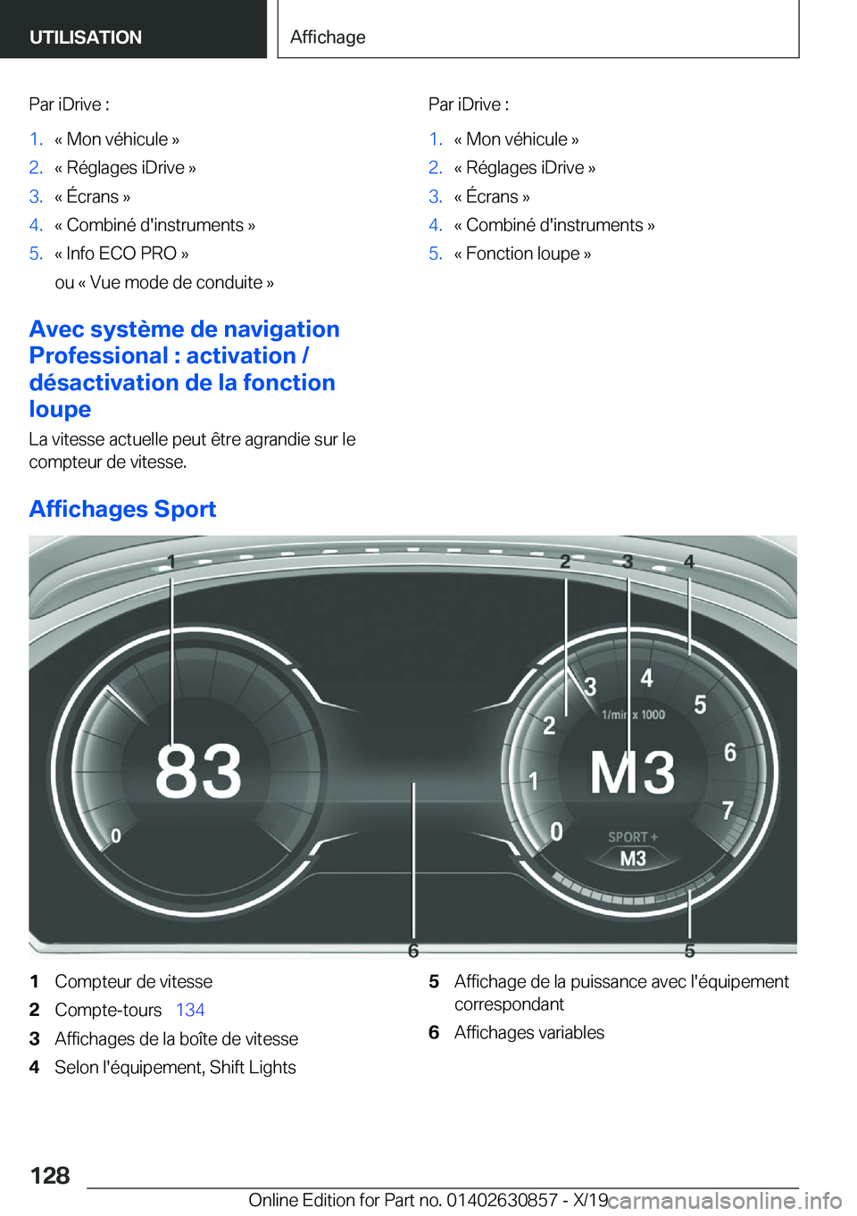 BMW 4 SERIES GRAN COUPE 2020  Notices Demploi (in French) �P�a�r��i�D�r�i�v�e��:�1�.�k��M�o�n��v�é�h�i�c�u�l�e��{�2�.�k��R�é�g�l�a�g�e�s��i�D�r�i�v�e��{�3�.�k��
