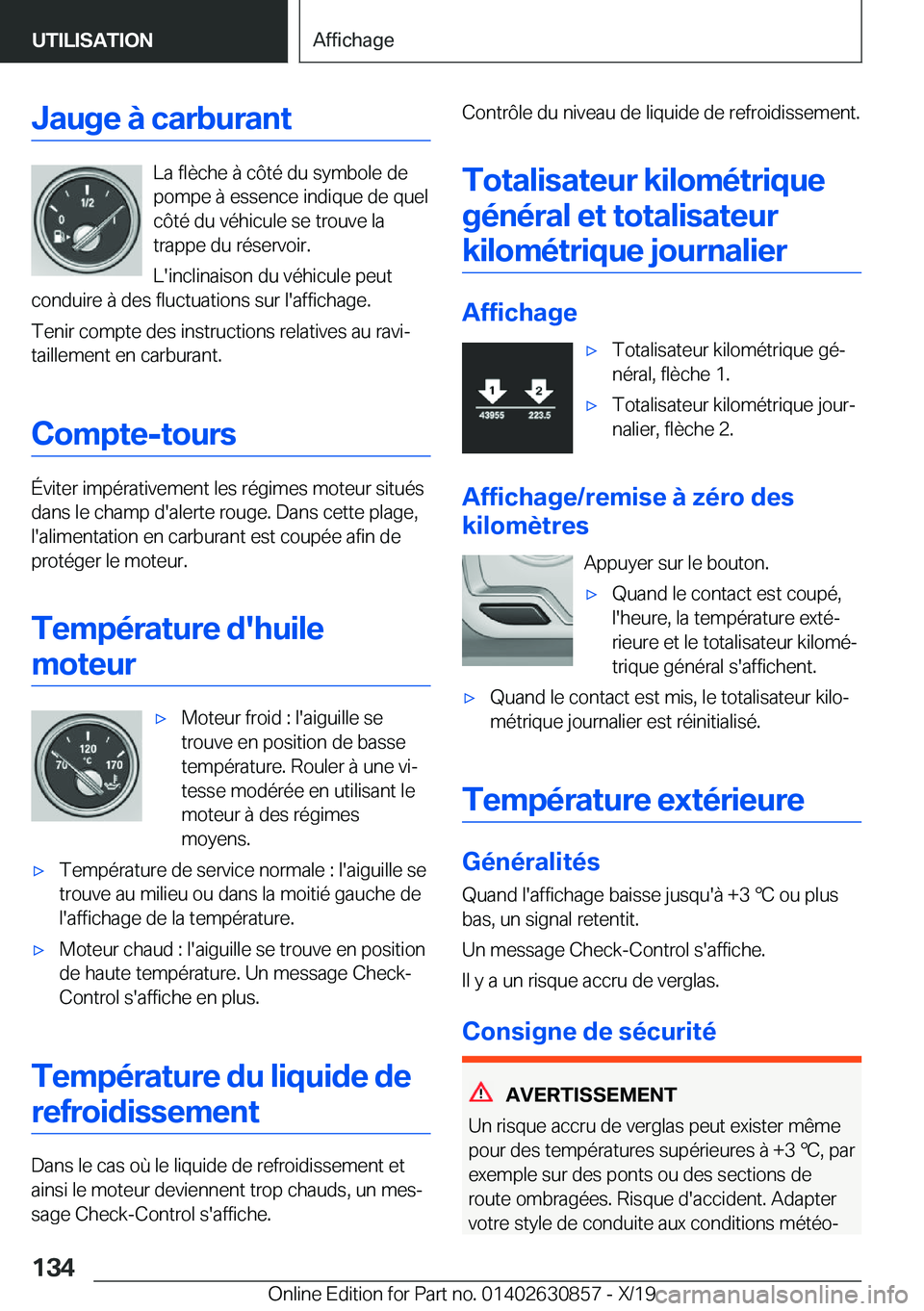 BMW 4 SERIES GRAN COUPE 2020  Notices Demploi (in French) �J�a�u�g�e��