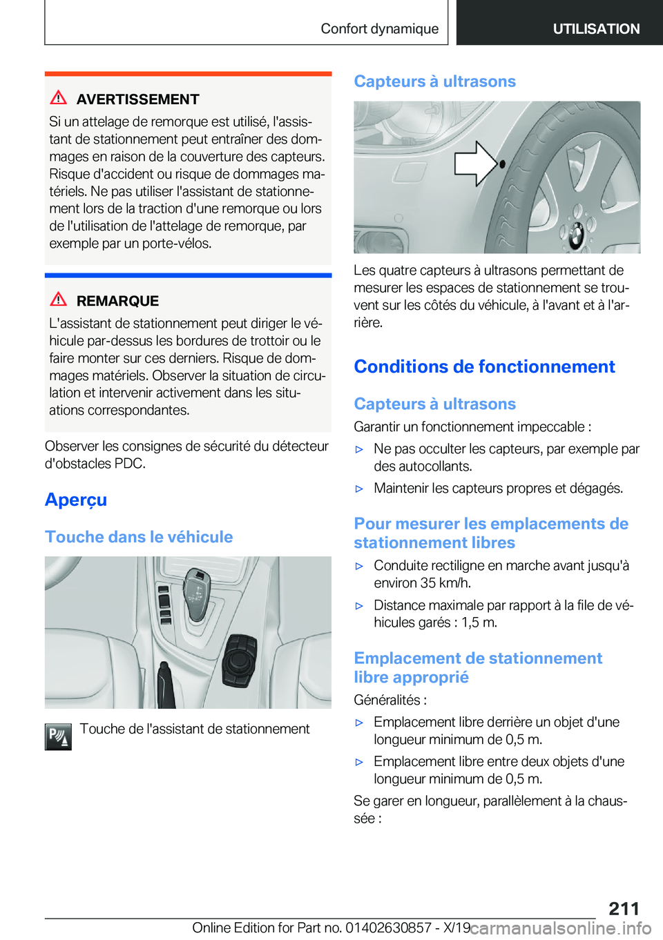 BMW 4 SERIES GRAN COUPE 2020  Notices Demploi (in French) �A�V�E�R�T�I�S�S�E�M�E�N�T
�S�i��u�n��a�t�t�e�l�a�g�e��d�e��r�e�m�o�r�q�u�e��e�s�t��u�t�i�l�i�s�é�,��l�'�a�s�s�i�sj
�t�a�n�t��d�e��s�t�a�t�i�o�n�n�e�m�e�n�t��p�e�u�t��e�n�t�r�a�î�n�e