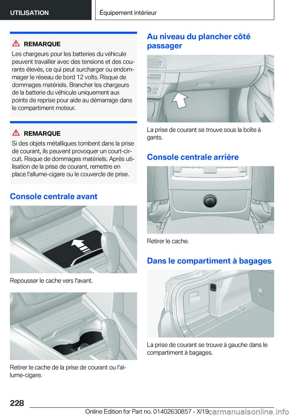 BMW 4 SERIES GRAN COUPE 2020  Notices Demploi (in French) �R�E�M�A�R�Q�U�E
�L�e�s��c�h�a�r�g�e�u�r�s��p�o�u�r��l�e�s��b�a�t�t�e�r�i�e�s��d�u��v�é�h�i�c�u�l�e �p�e�u�v�e�n�t��t�r�a�v�a�i�l�l�e�r��a�v�e�c��d�e�s��t�e�n�s�i�o�n�s��e�t��d�e�s��c�o�