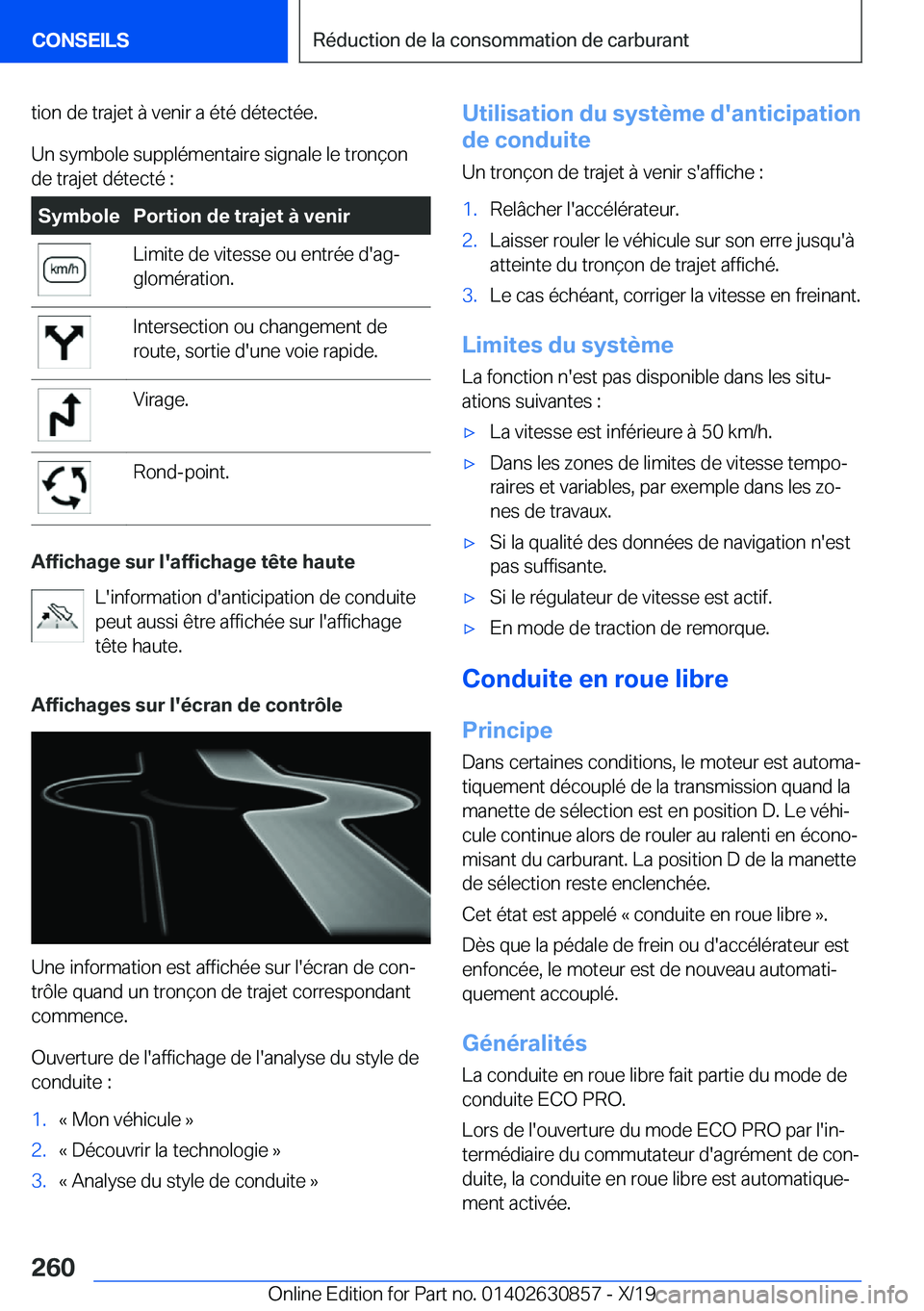 BMW 4 SERIES GRAN COUPE 2020  Notices Demploi (in French) �t�i�o�n��d�e��t�r�a�j�e�t��