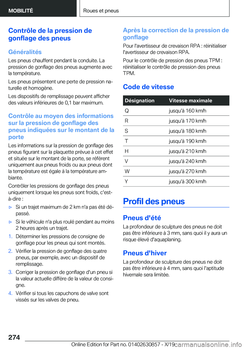 BMW 4 SERIES GRAN COUPE 2020  Notices Demploi (in French) �C�o�n�t�r�