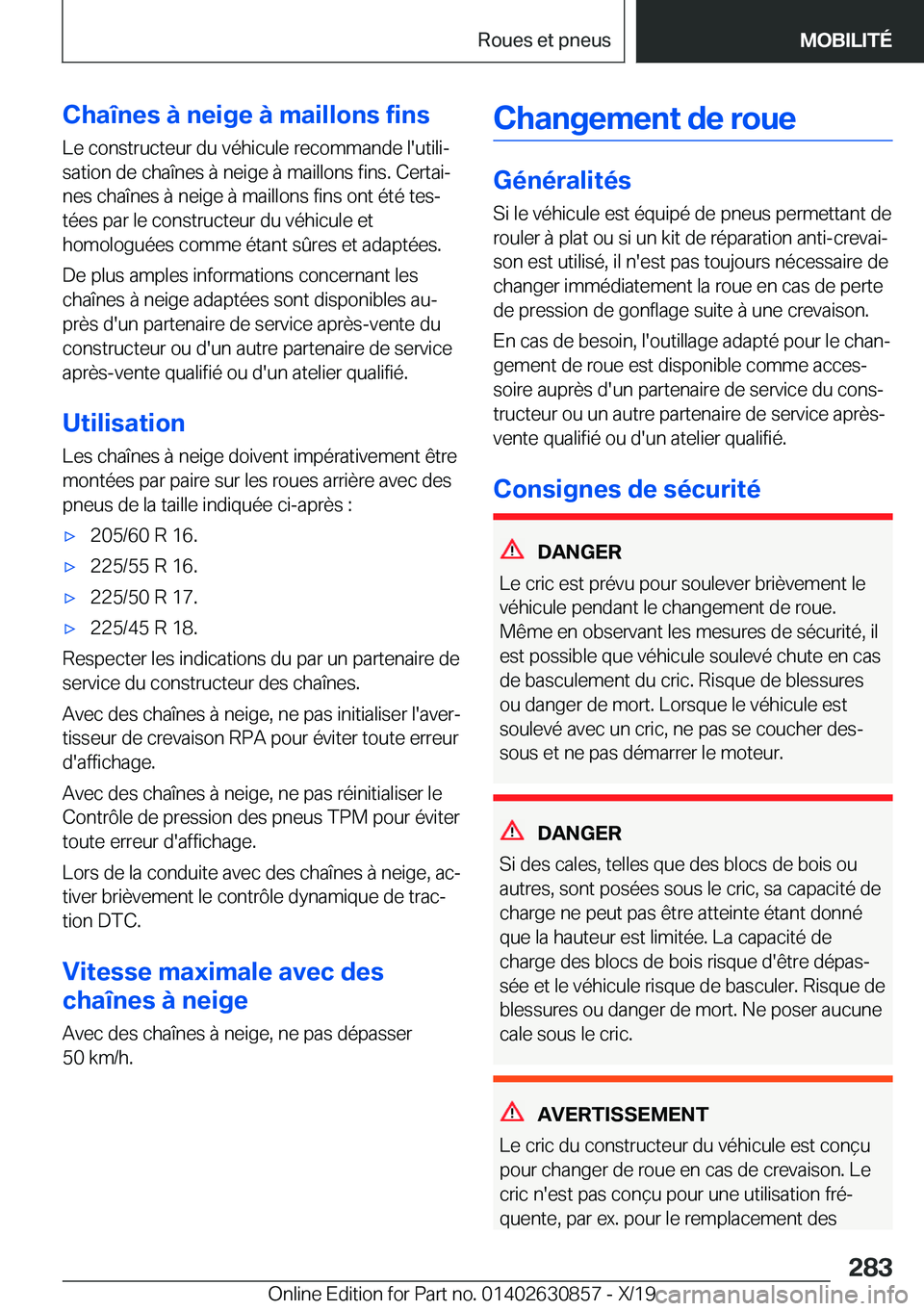 BMW 4 SERIES GRAN COUPE 2020  Notices Demploi (in French) �C�h�a�