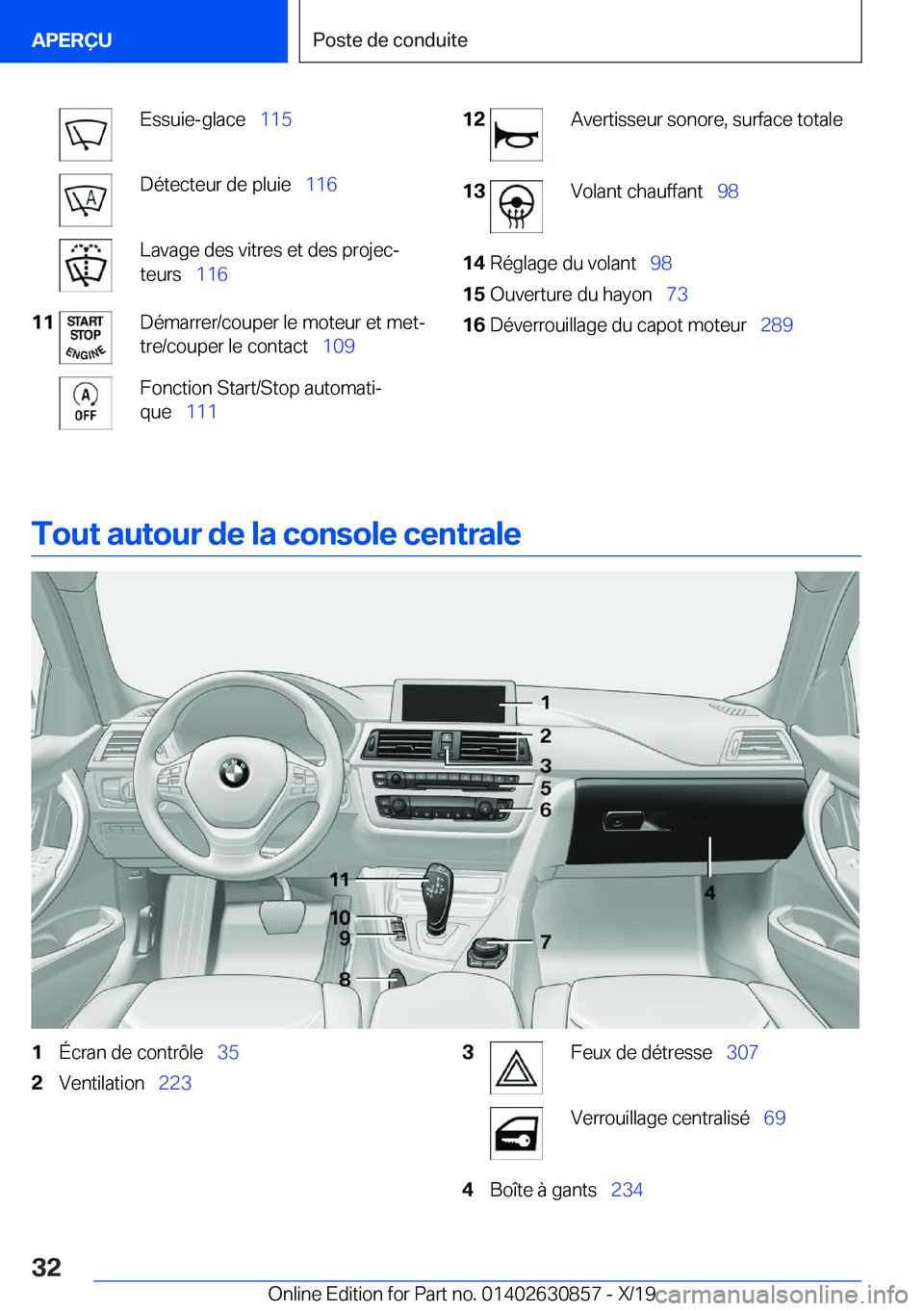 BMW 4 SERIES GRAN COUPE 2020  Notices Demploi (in French) �E�s�s�u�i�e�-�g�l�a�c�e\_�1�1�5�D�é�t�e�c�t�e�u�r��d�e��p�l�u�i�e\_ �1�1�6�L�a�v�a�g�e��d�e�s��v�i�t�r�e�s��e�t��d�e�s��p�r�o�j�e�cj
�t�e�u�r�s\_ �1�1�6�1�1�D�é�m�a�r�r�e�r�/�c�o�u�p�