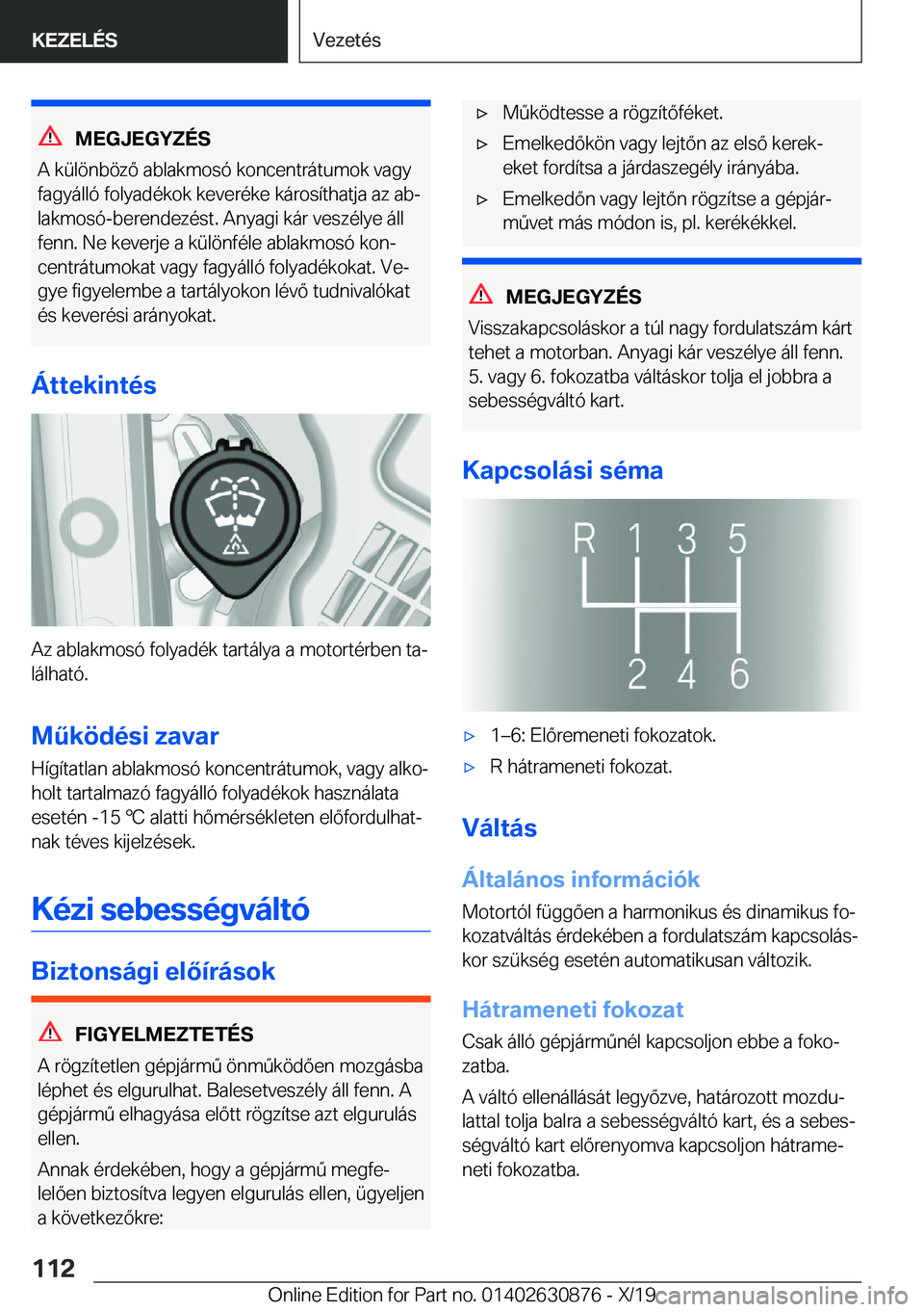 BMW 4 SERIES GRAN COUPE 2020  Kezelési útmutató (in Hungarian) �M�E�G�J�E�G�Y�Z�