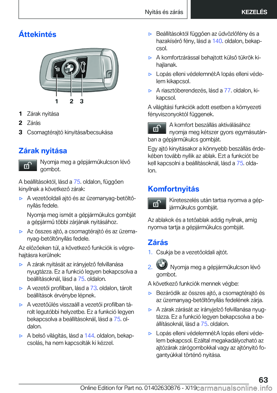 BMW 4 SERIES GRAN COUPE 2020  Kezelési útmutató (in Hungarian) �