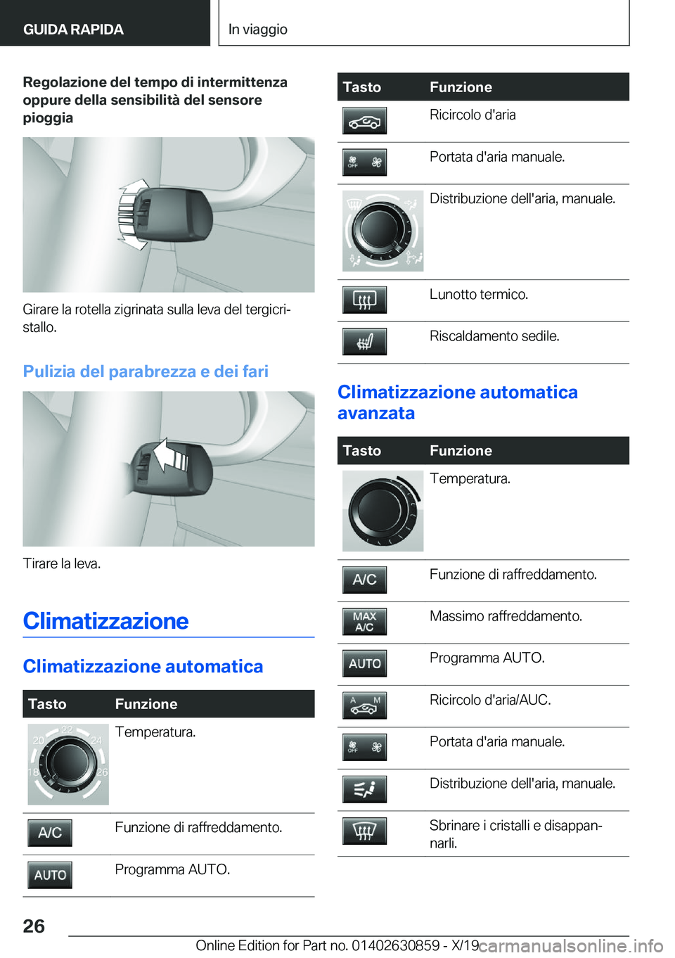 BMW 4 SERIES GRAN COUPE 2020  Libretti Di Uso E manutenzione (in Italian) �R�e�g�o�l�a�z�i�o�n�e��d�e�l��t�e�m�p�o��d�i��i�n�t�e�r�m�i�t�t�e�n�z�a�o�p�p�u�r�e��d�e�l�l�a��s�e�n�s�i�b�i�l�i�t�